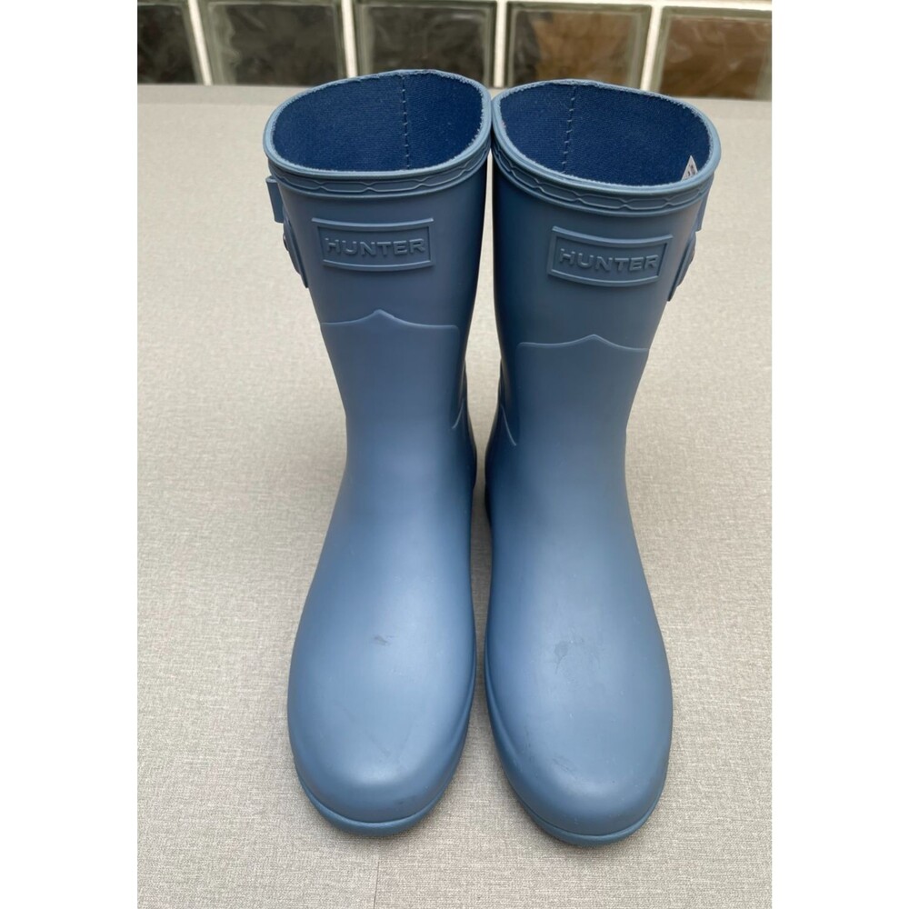 Hunter Original Short Rain Boots for Women, Size US 5 - Navy Blue